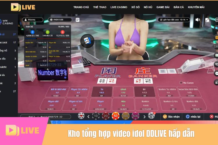 Kho tổng hợp video idol DDLIVE hấp dẫn